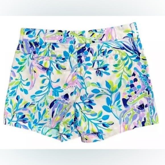 NWT - Lilly Pulitzer Callahan Stretch Short Resort White Shell Beach - Size 10 - Picture 5 of 5